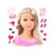 Bayer Design Charlene Super Model Blond Haired Styling Head with Makeup